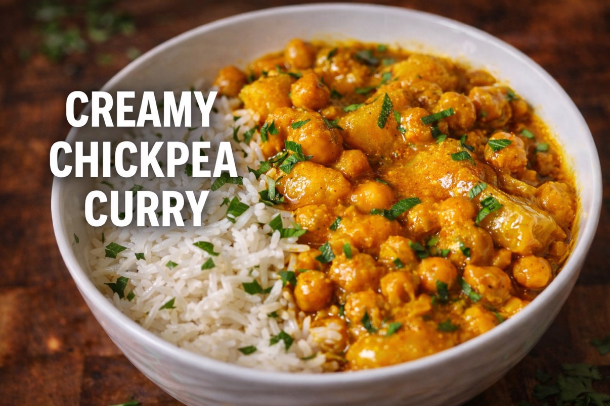 Creamy Coconut Curry Chickpeas