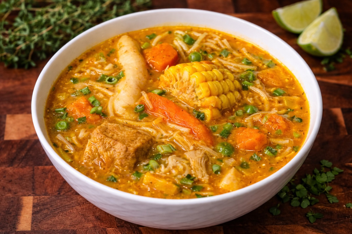 Caribbean Pumpkin Chick'n Soup