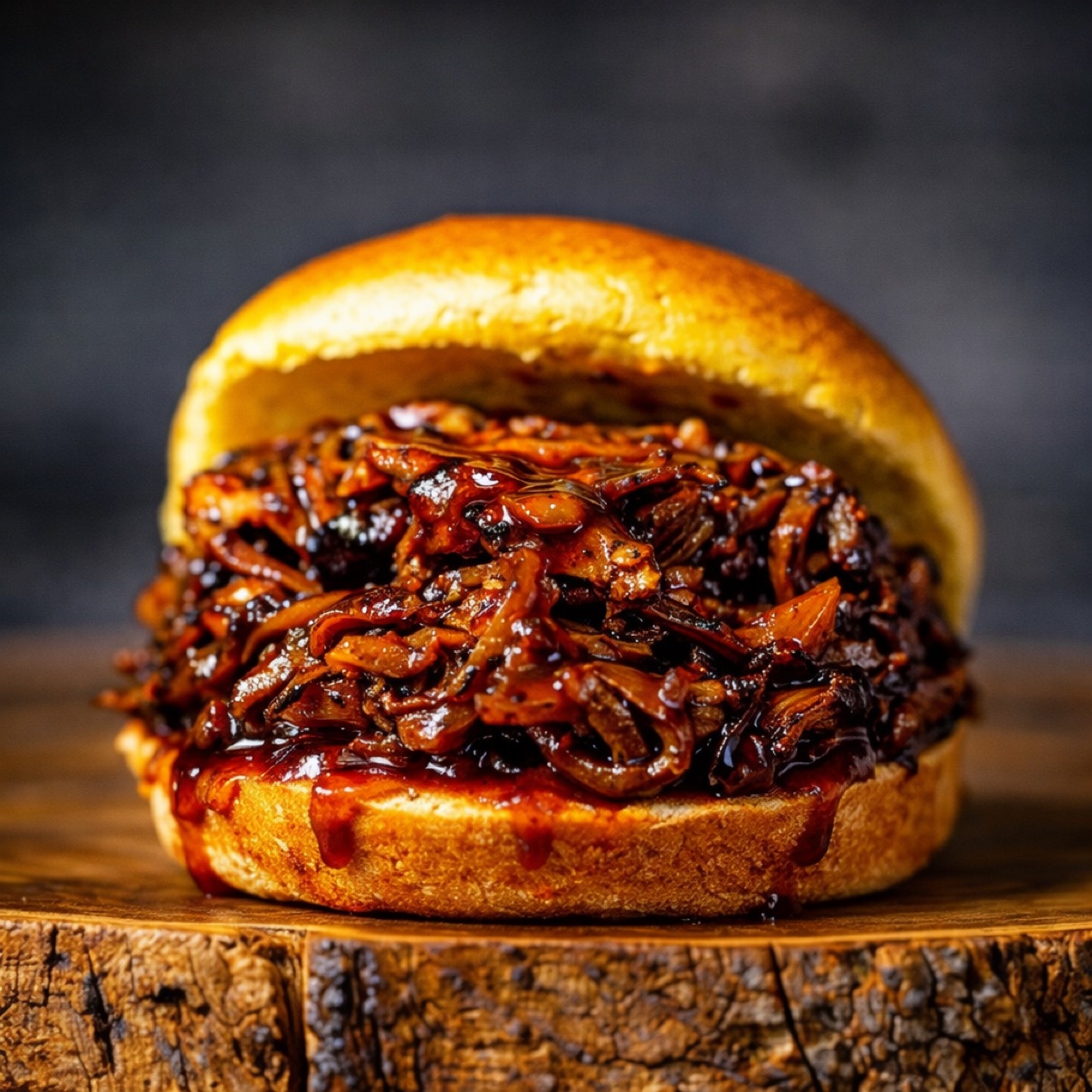 Vegan pulled jerk BBQ