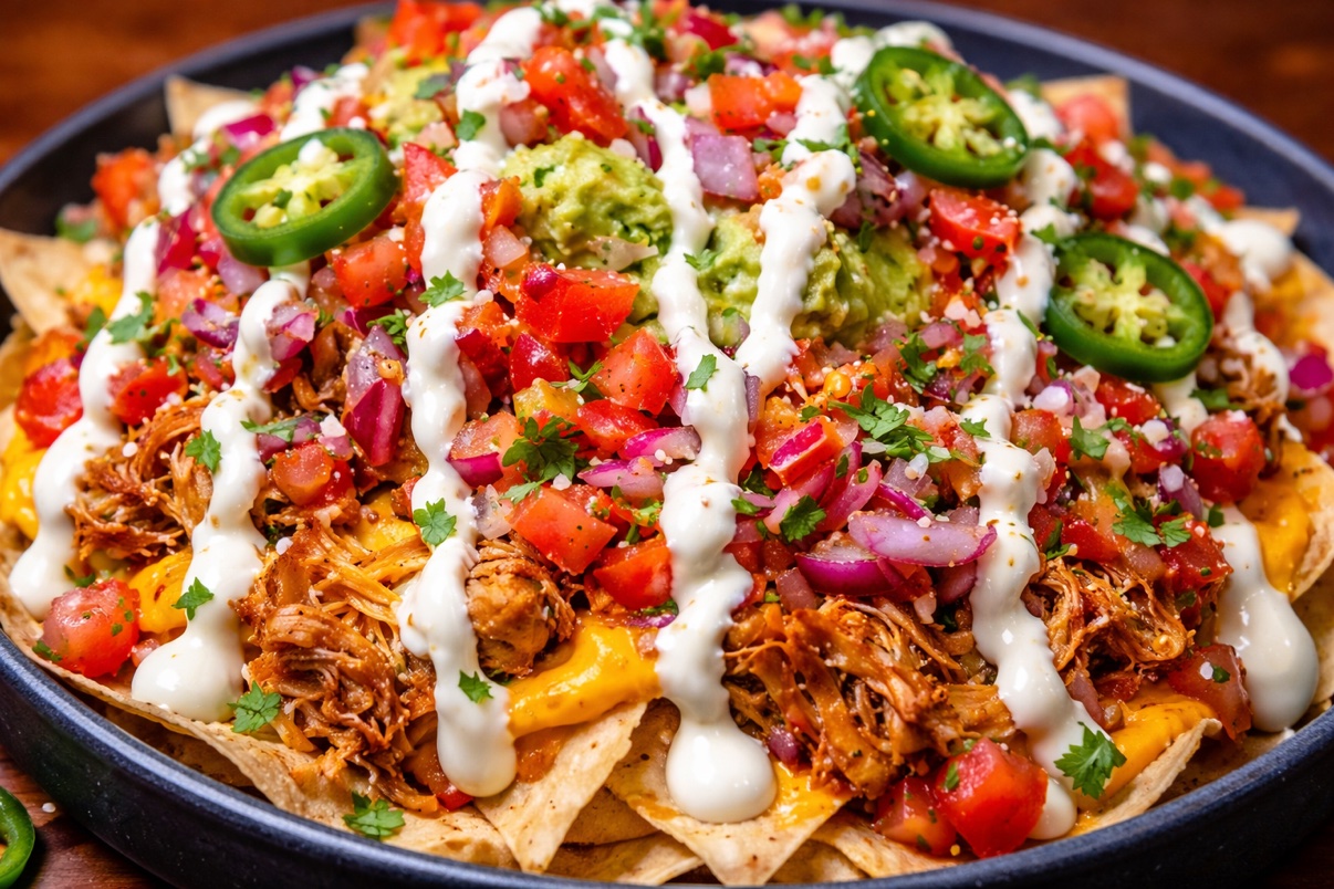 Vegan Jerk Nachos